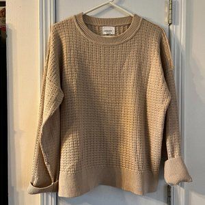 Tan Waffle Sweater